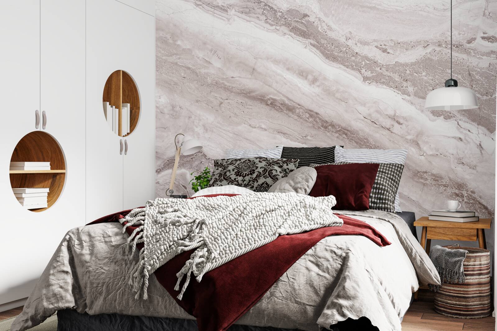 Фотошпалери світло-коричневий мармур