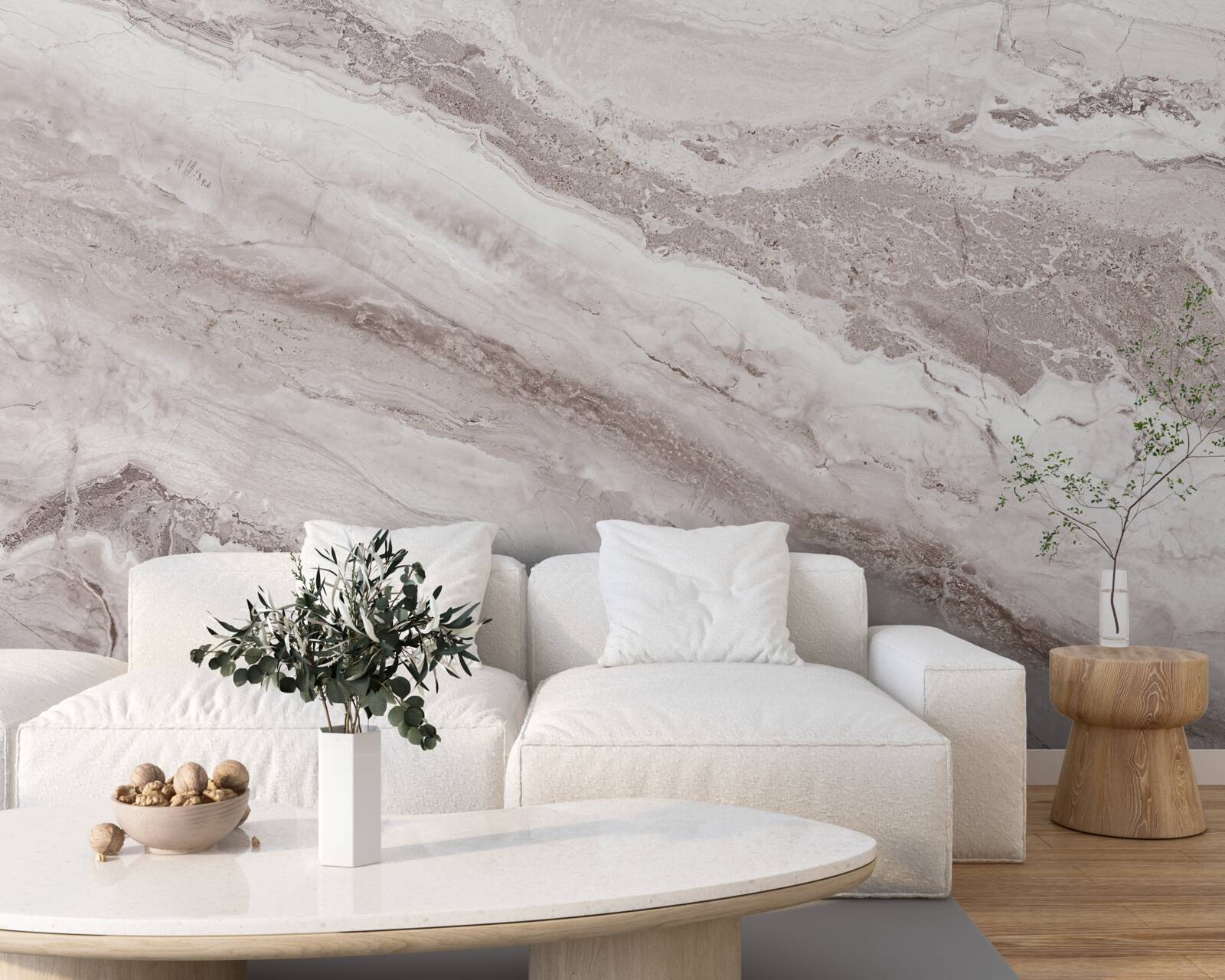 Фотошпалери світло-коричневий мармур