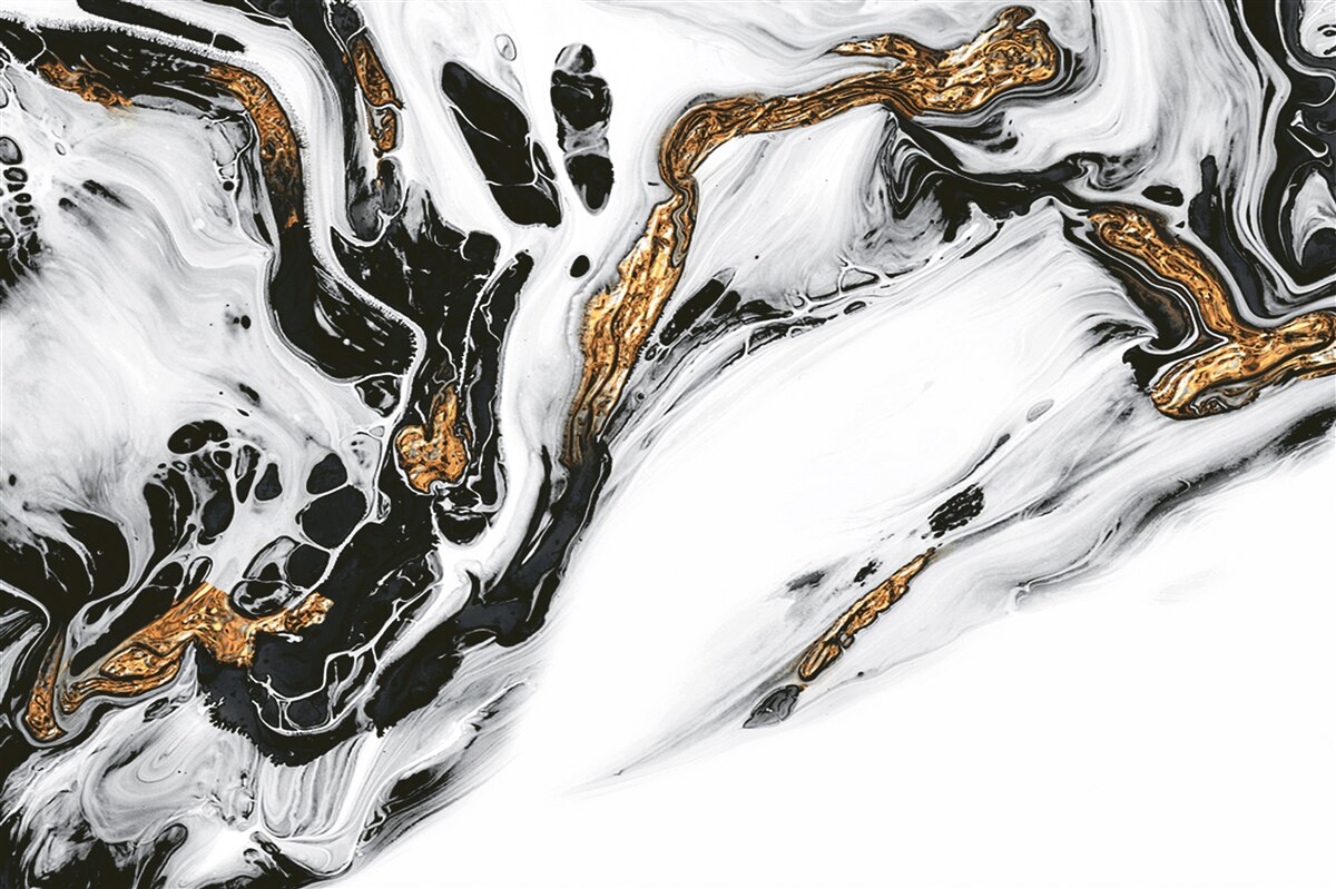 Фотошпалери схили, вкриті снігом, з камінням у золотому світлі