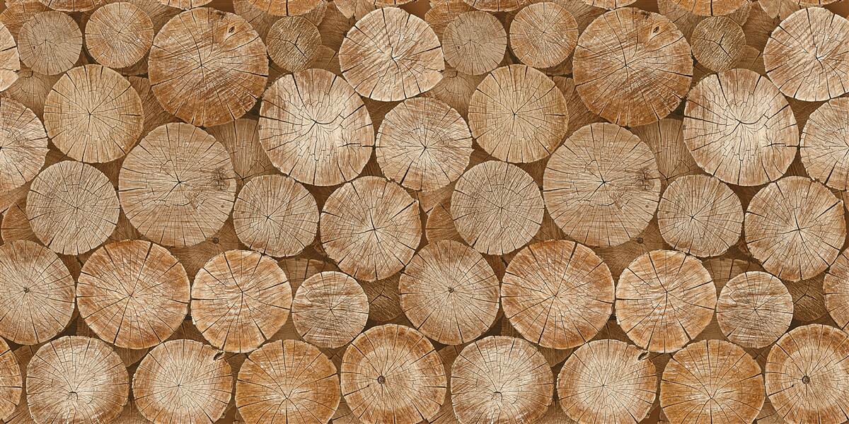 Фотошпалери купа заготовлених дров