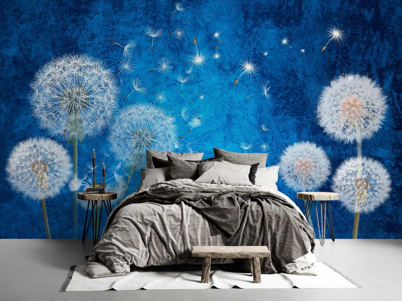 Фотошпалери зоряне небо всіяне кульбабами