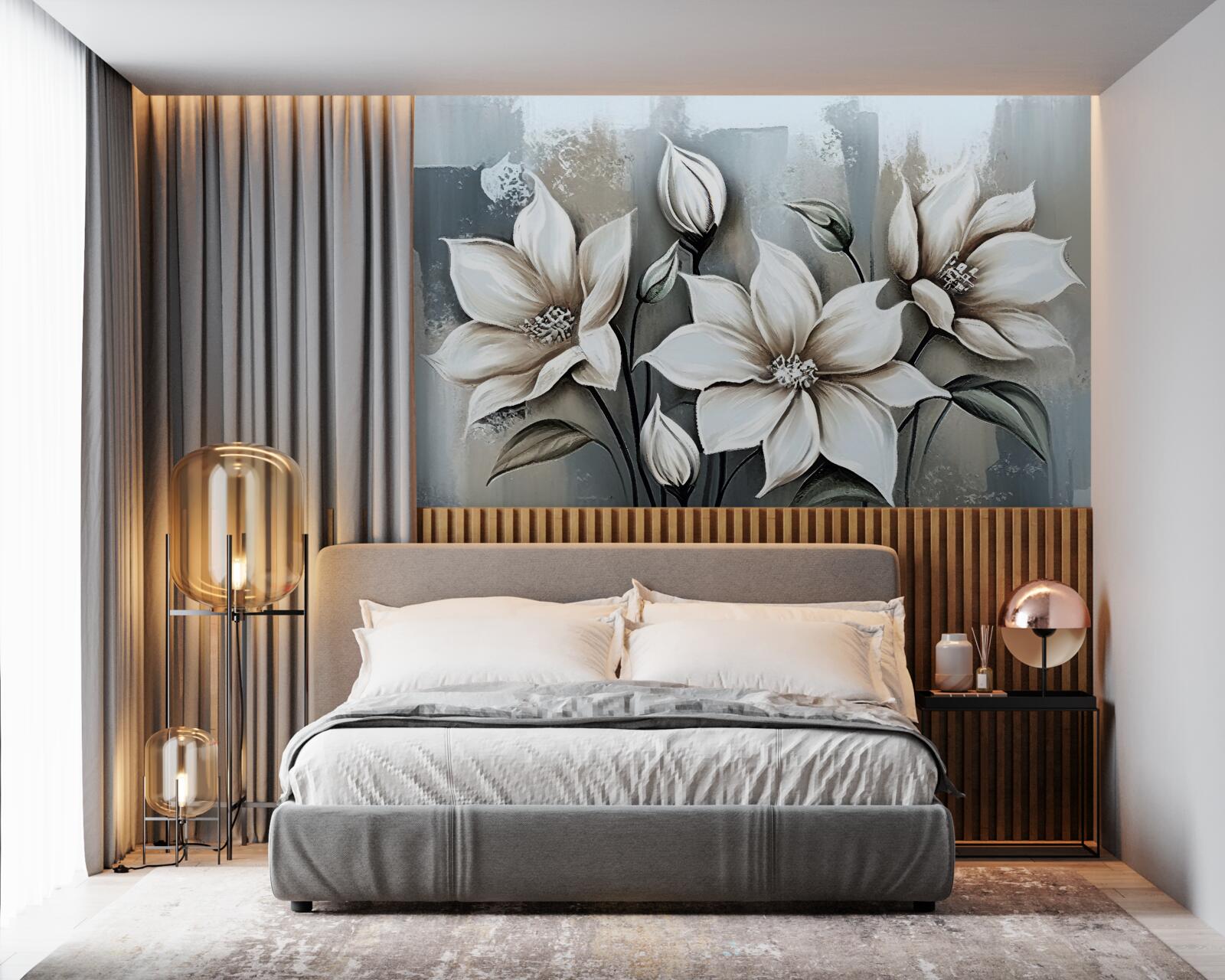 Фотошпалери букет містить білі квіти