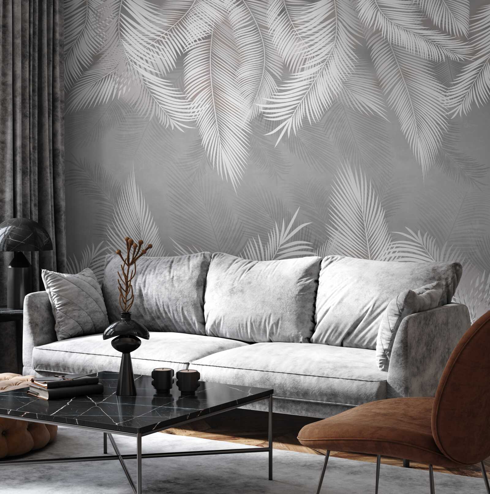 Фотошпалери відображення білого пір'я у воді