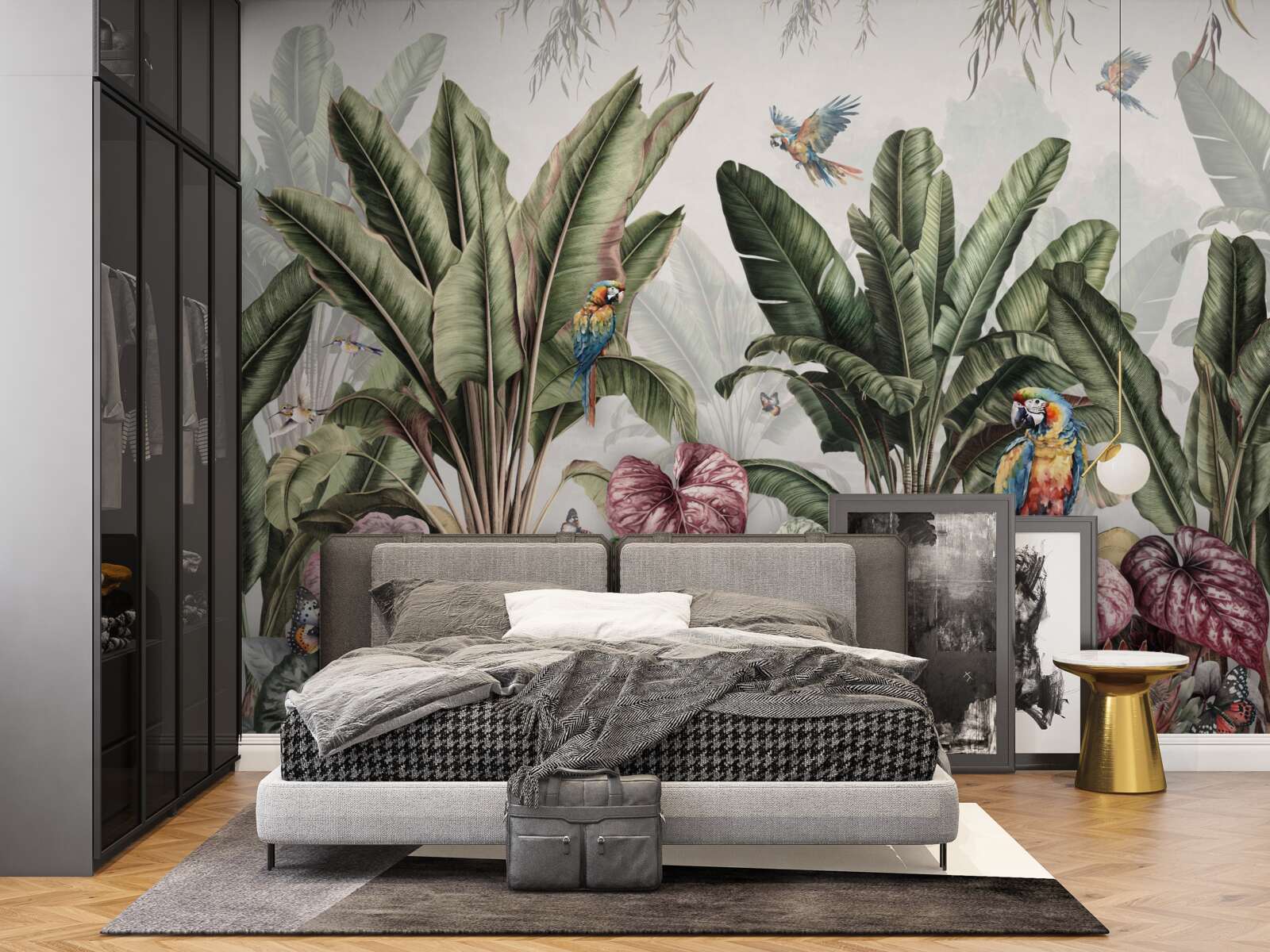 Фотошпалери найкращі овочі в джунглях і папуга