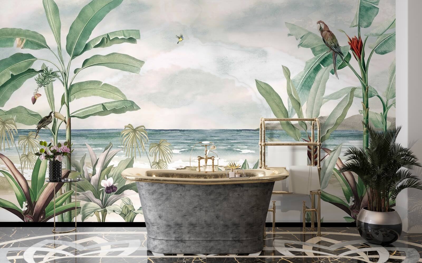 Фотошпалери тропічні береги та спокійні хвилі