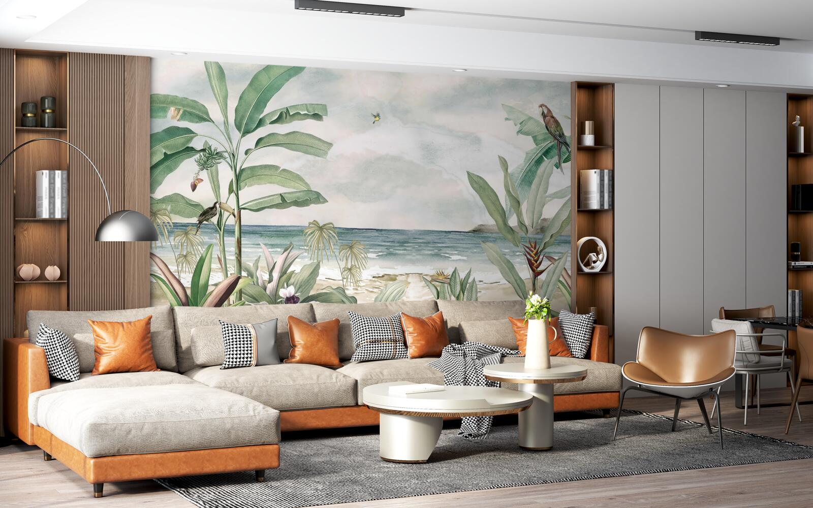 Фотошпалери тропічні береги та спокійні хвилі