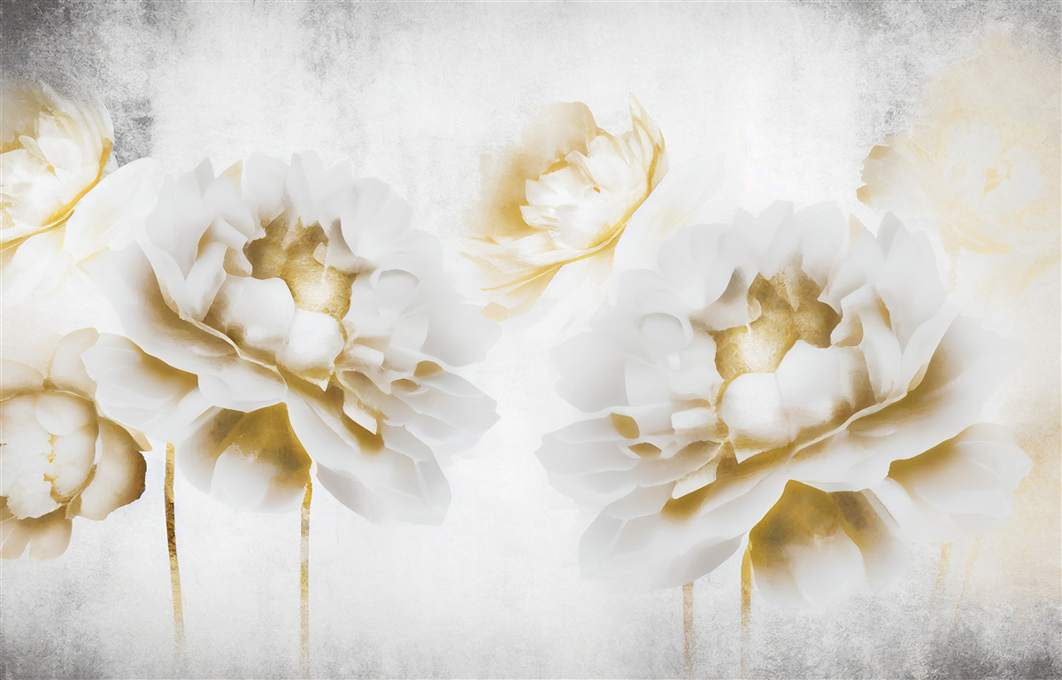 Фотошпалери феліція, що милує око своїм золотисто-білим виглядом