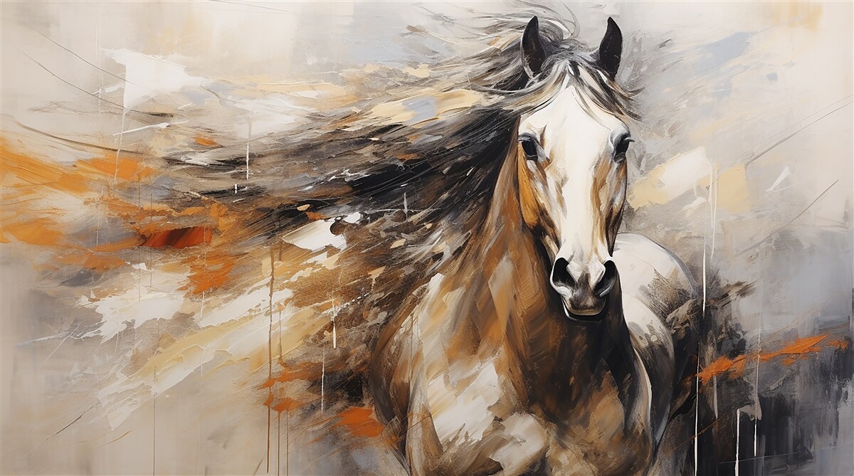 Фотошпалери розкішна світло-коричнева грива коня