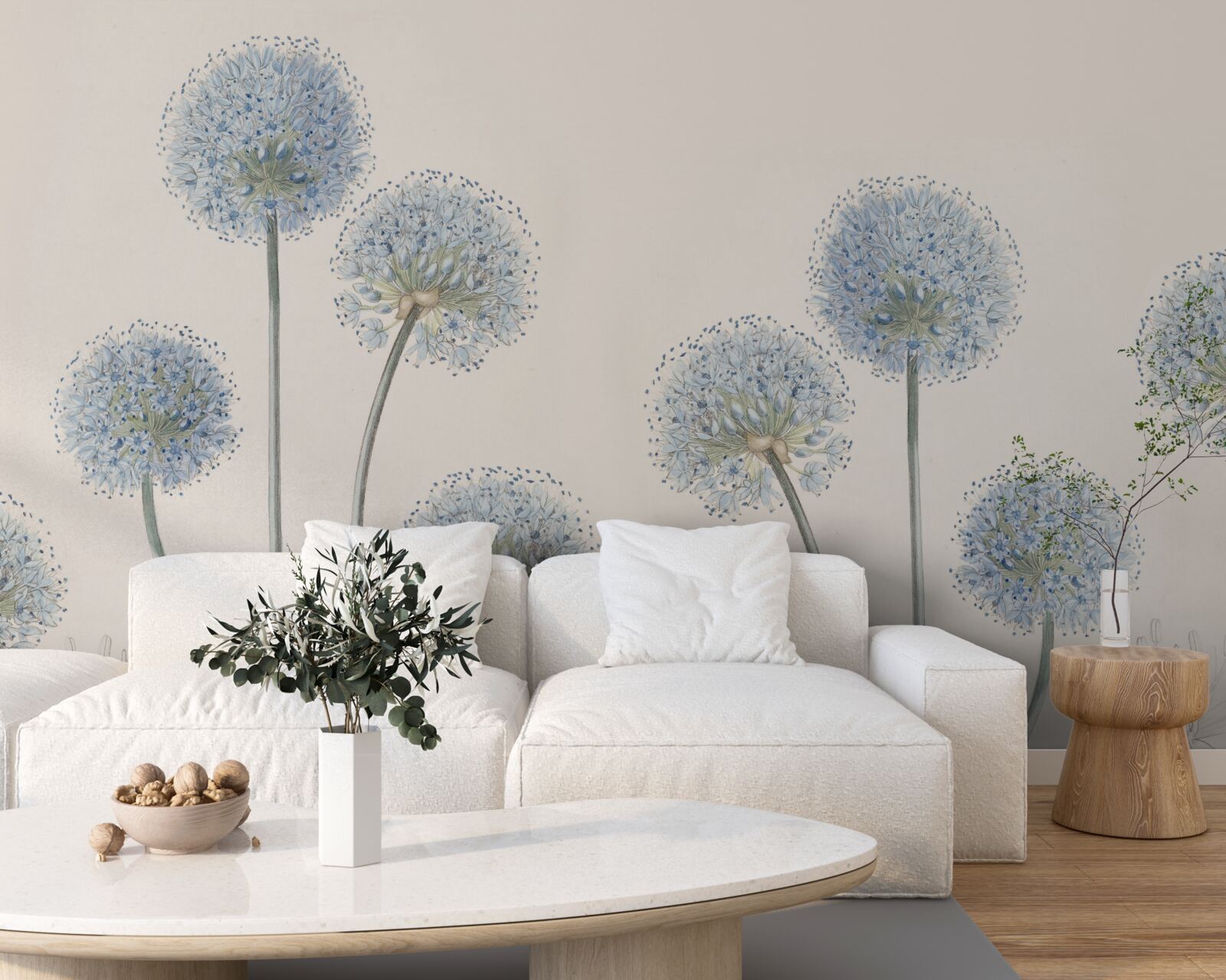 Фотошпалери верхівки витончених агавових дерев