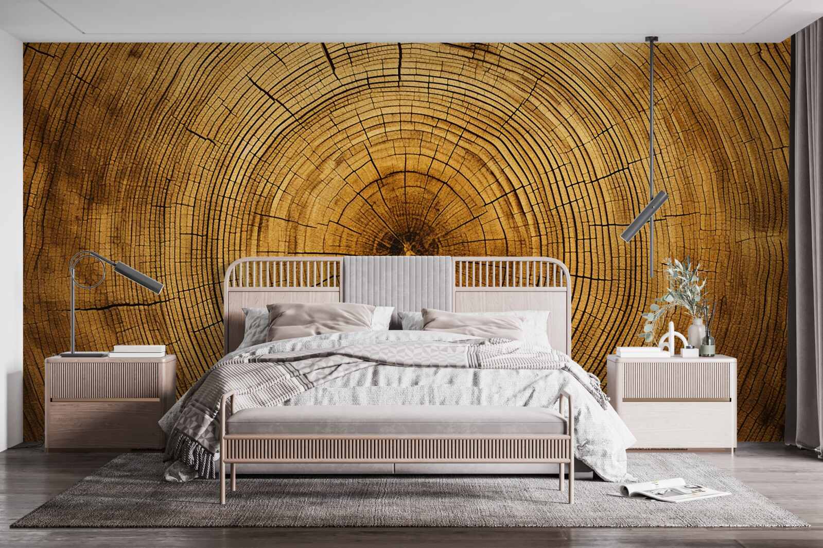 Фотошпалери фрагменти дерев'яного стовпа, багатого на багатовікові нашарування