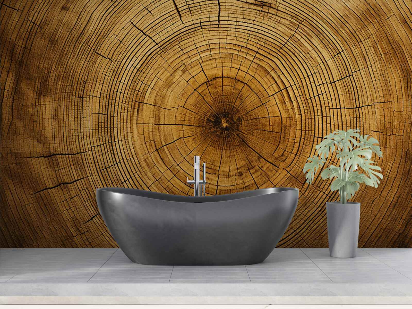 Фотошпалери фрагменти дерев'яного стовпа, багатого на багатовікові нашарування