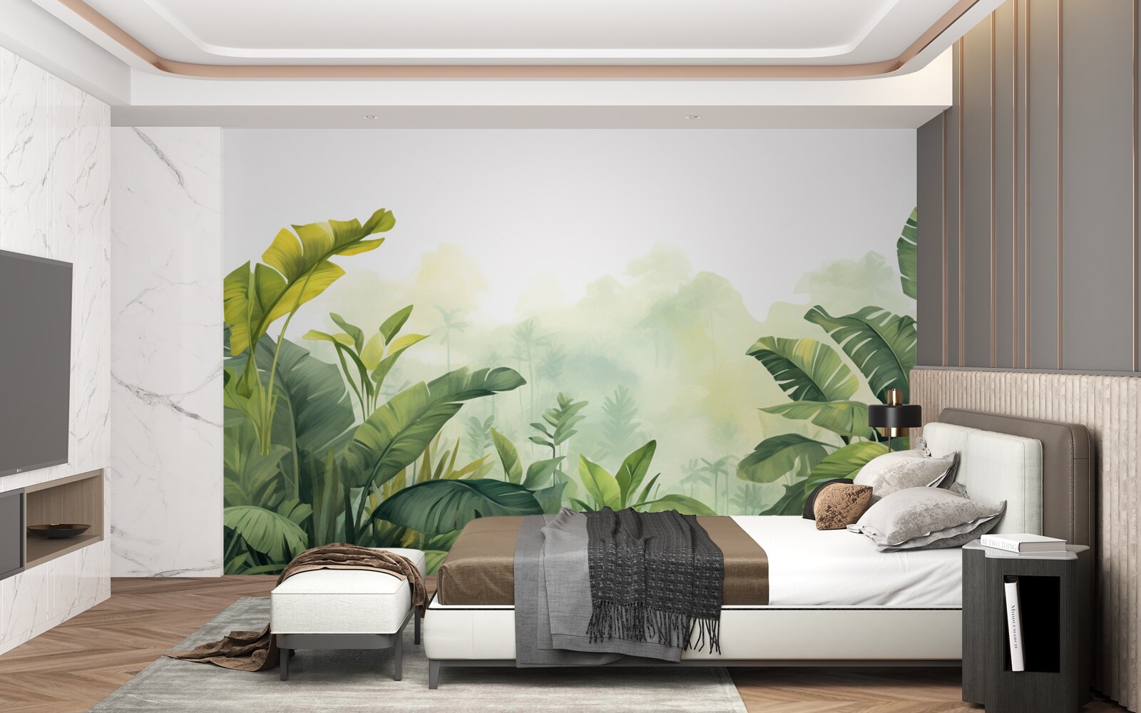 Фотошпалери Світанок у тропічному лісі