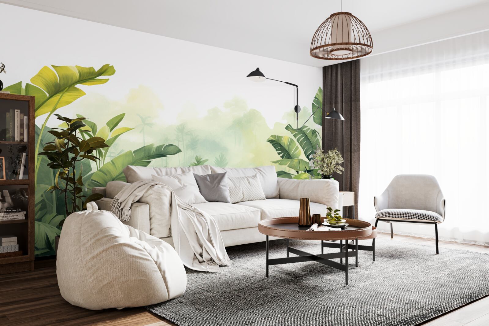 Фотошпалери Світанок у тропічному лісі