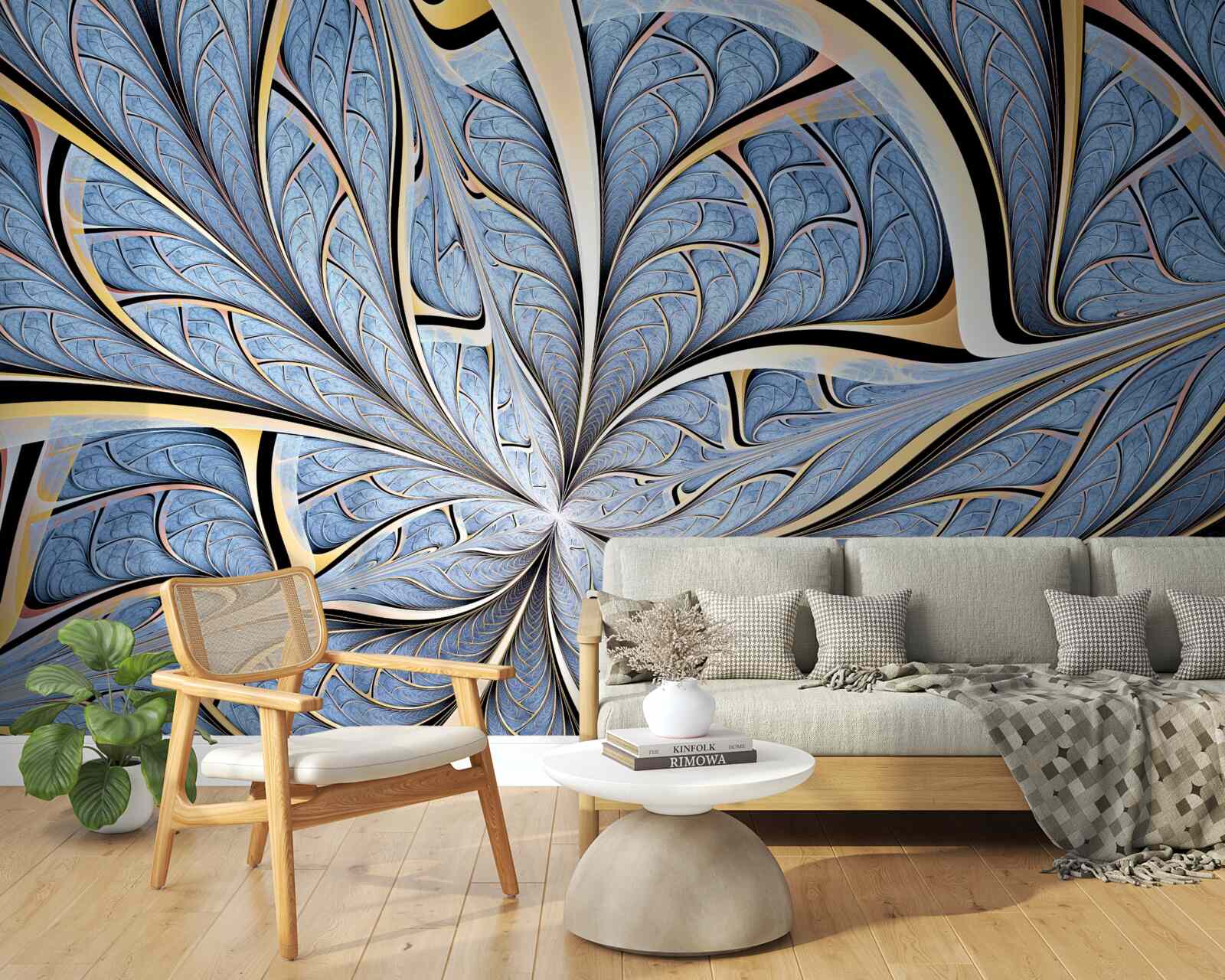 Фотошпалери стеля виконана зі скла, що забезпечує вид на небо