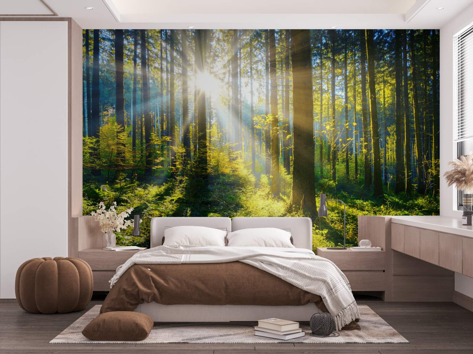 Фотошпалери яскраве світло зігріває потемнілий скраб