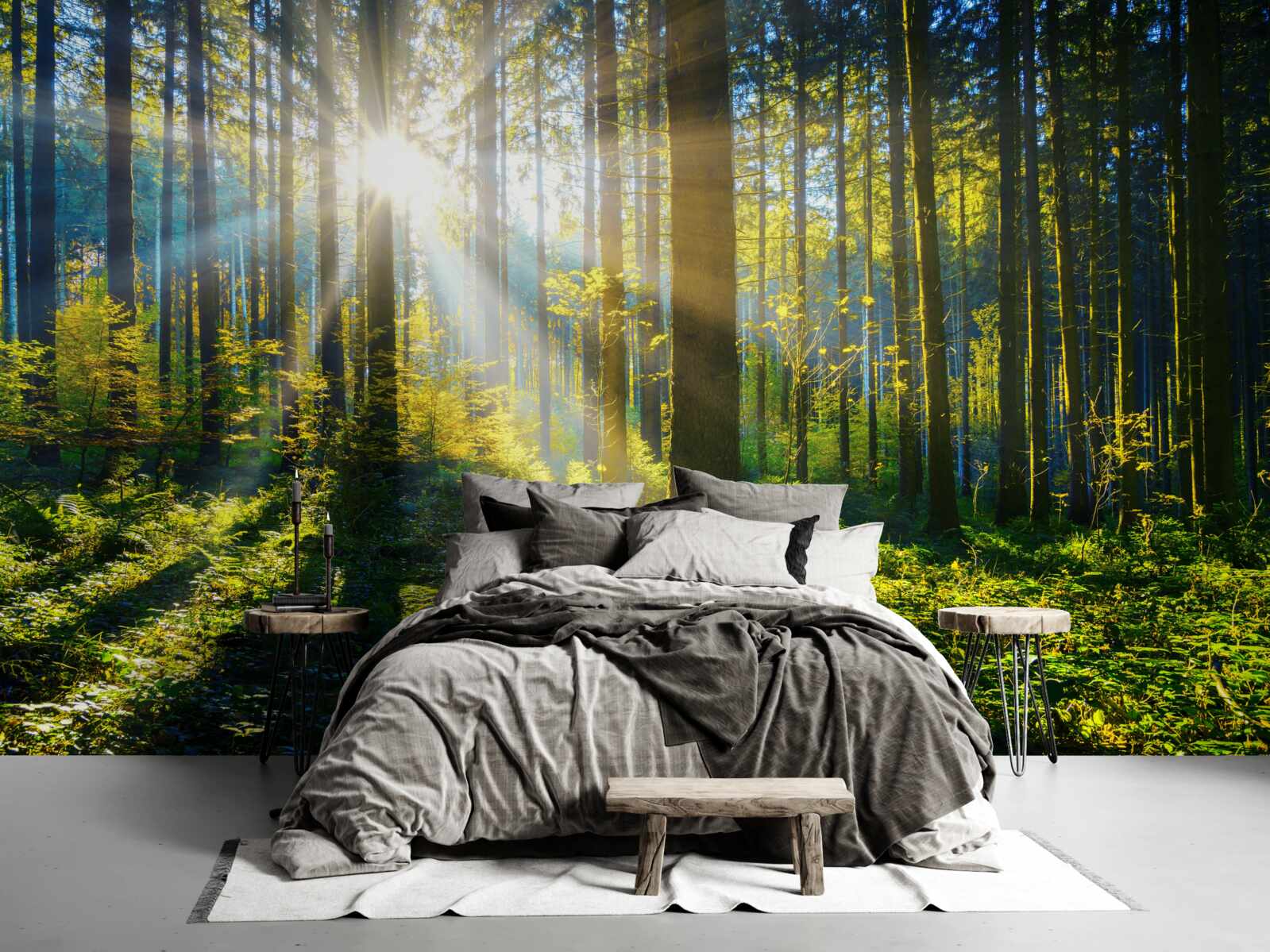 Фотошпалери яскраве світло зігріває потемнілий скраб