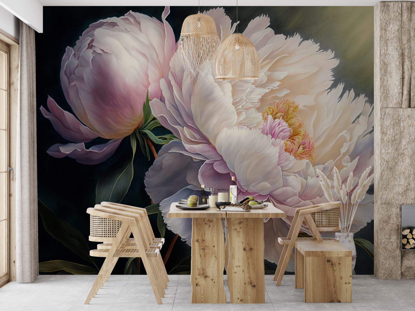 Фотошпалери великий ніжний рожевий пончик