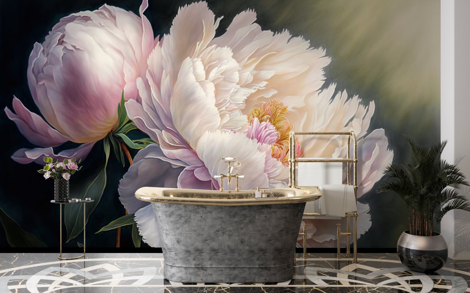 Фотошпалери великий ніжний рожевий пончик