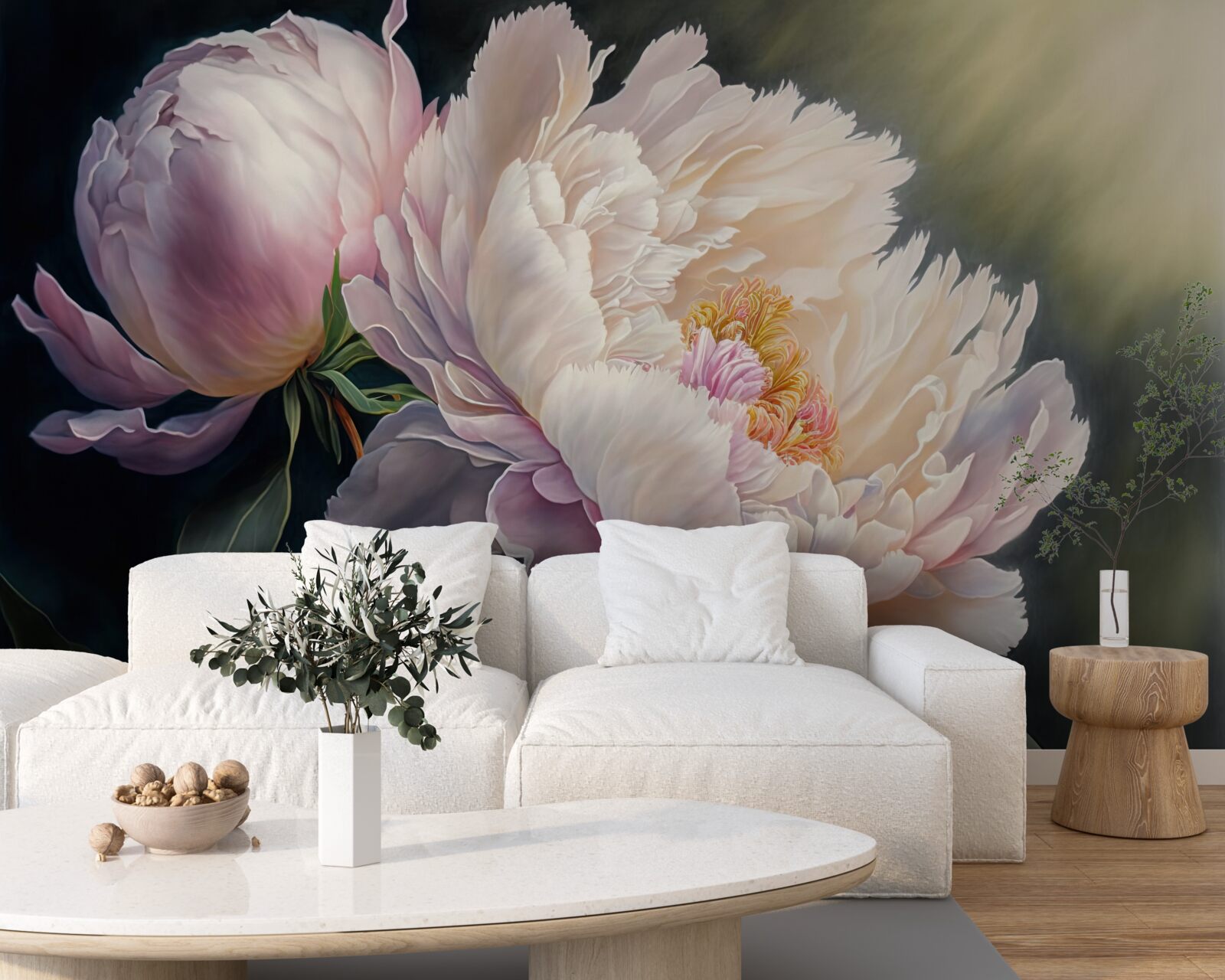 Фотошпалери великий ніжний рожевий пончик