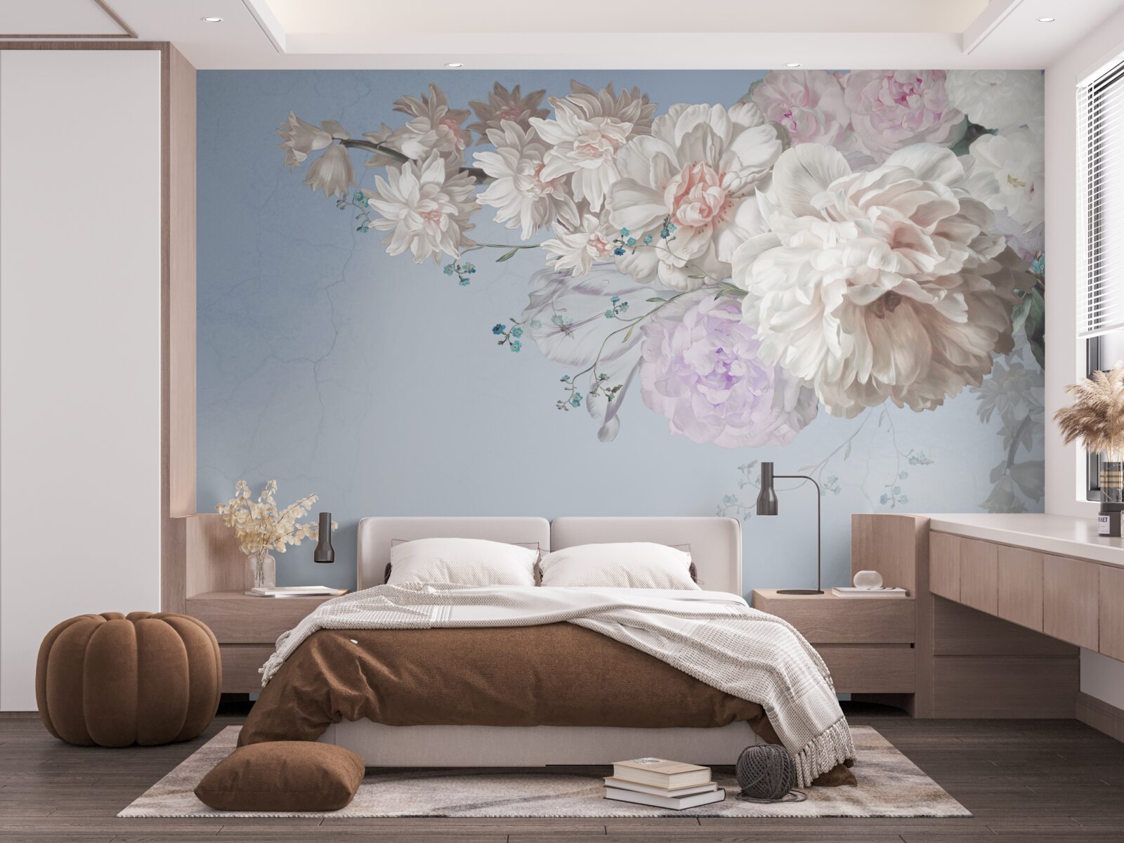 Фотошпалери тонка гілка дорослого дерева в розквіті сил