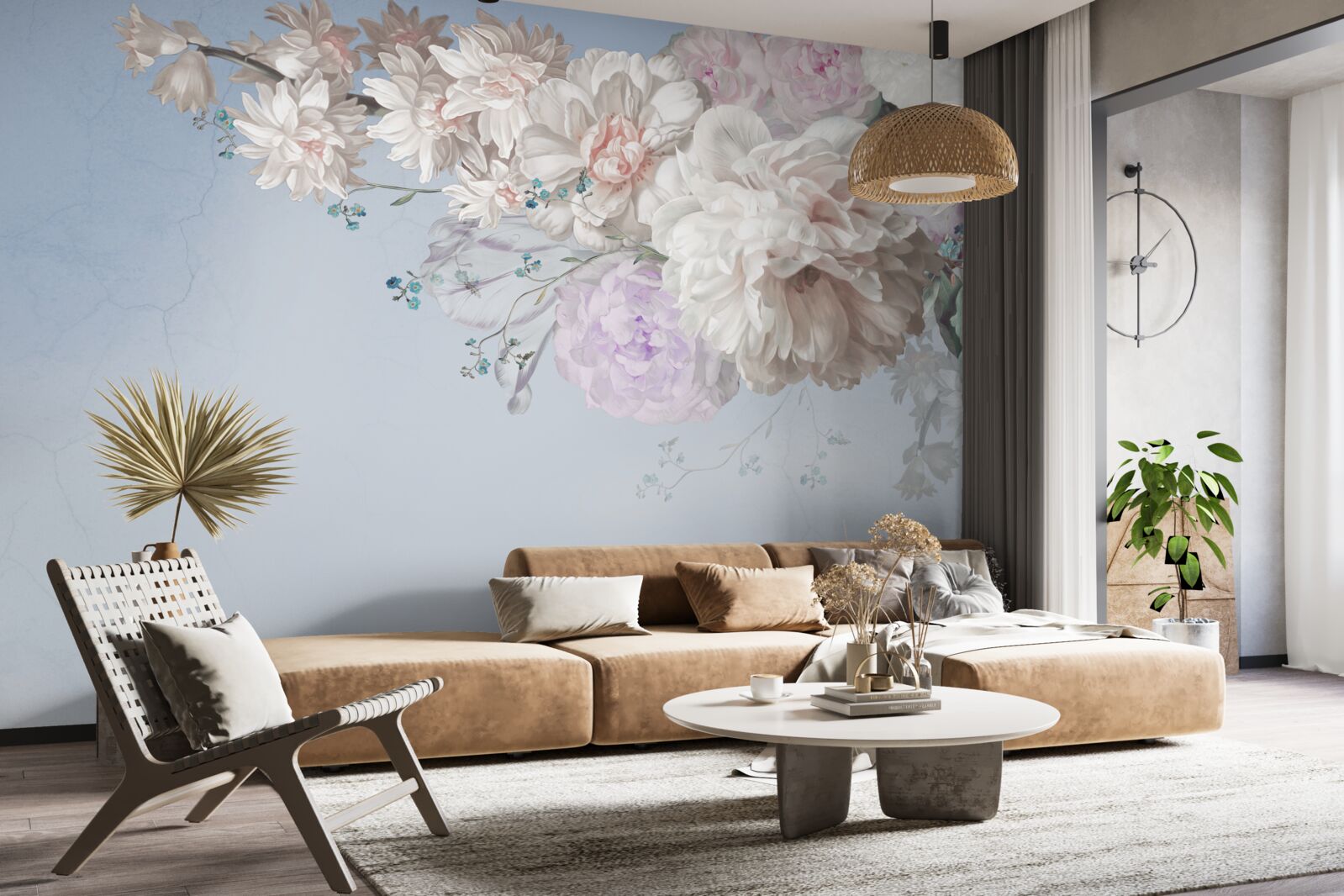 Фотошпалери тонка гілка дорослого дерева в розквіті сил