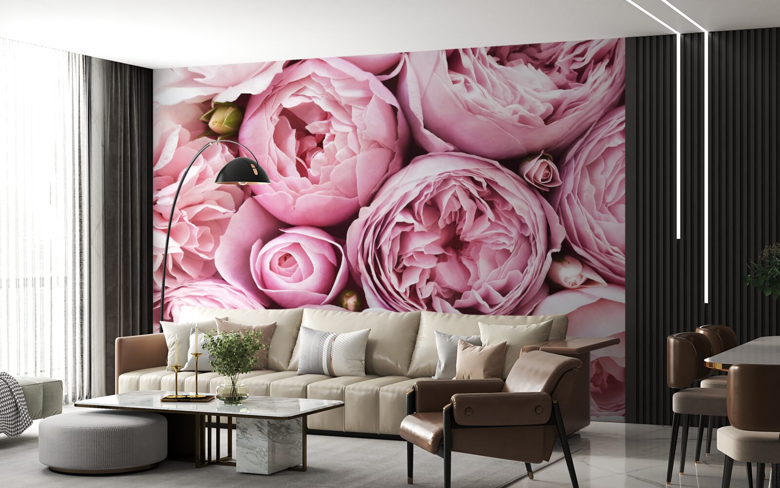 Фотошпалери троянда в букеті - це незабутнє видовище