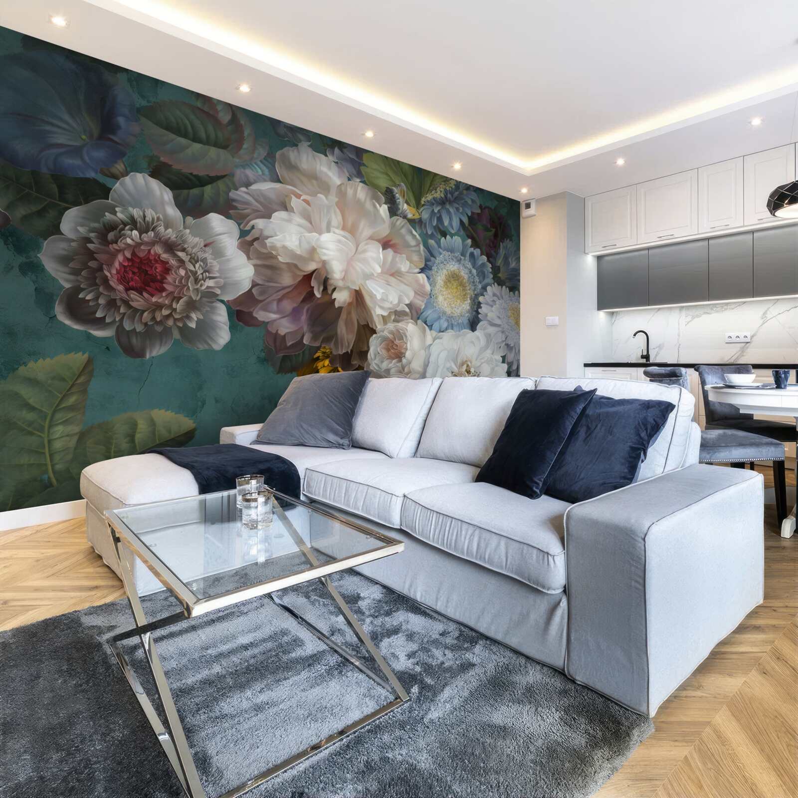 Фотошпалери композиція з витончених і ніжних квітів