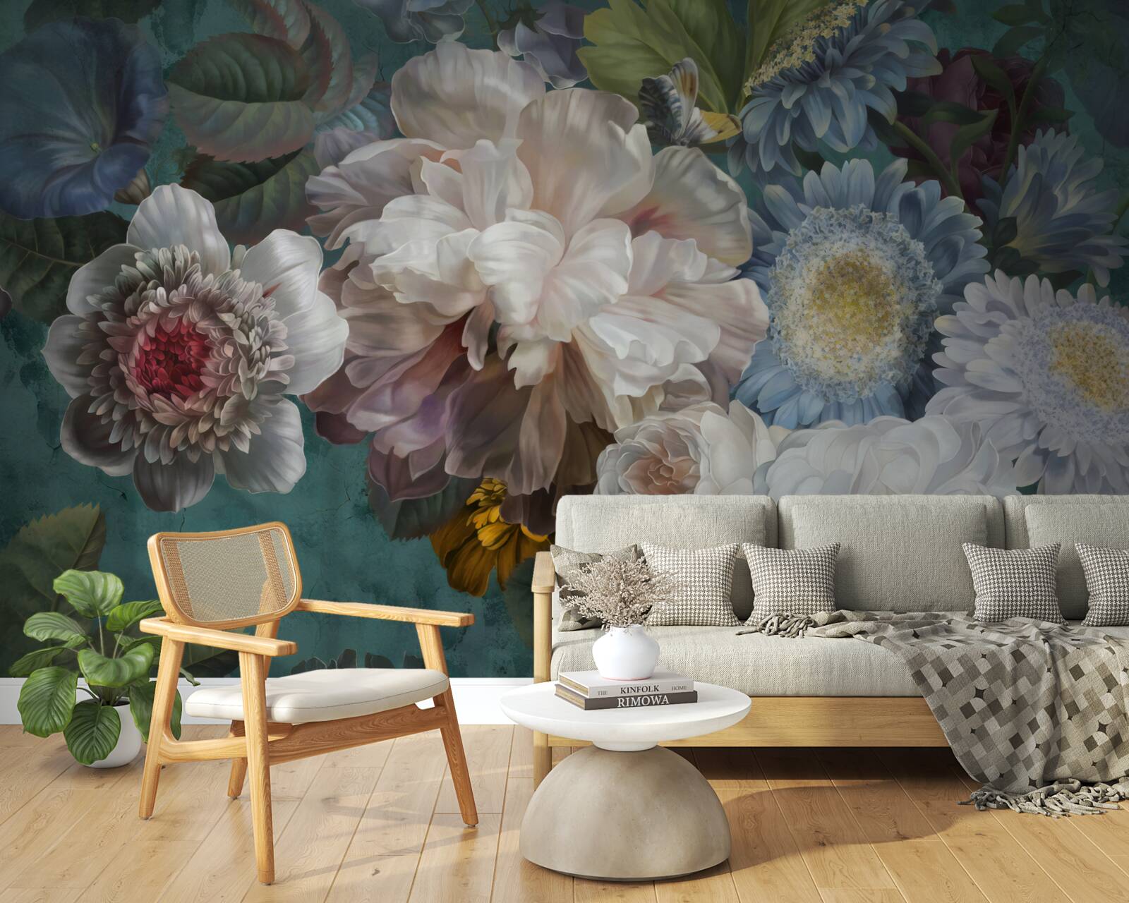 Фотошпалери композиція з витончених і ніжних квітів