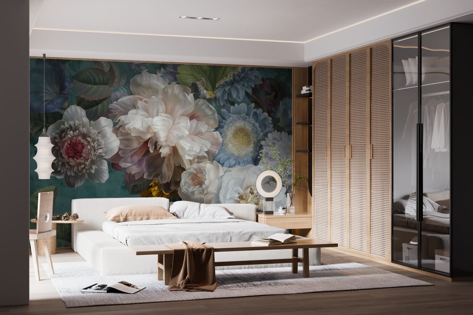 Фотошпалери композиція з витончених і ніжних квітів