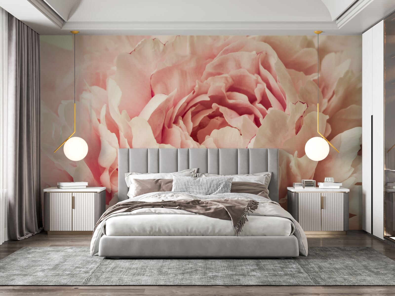 Фотошпалери дрібні гранули квітів айстри