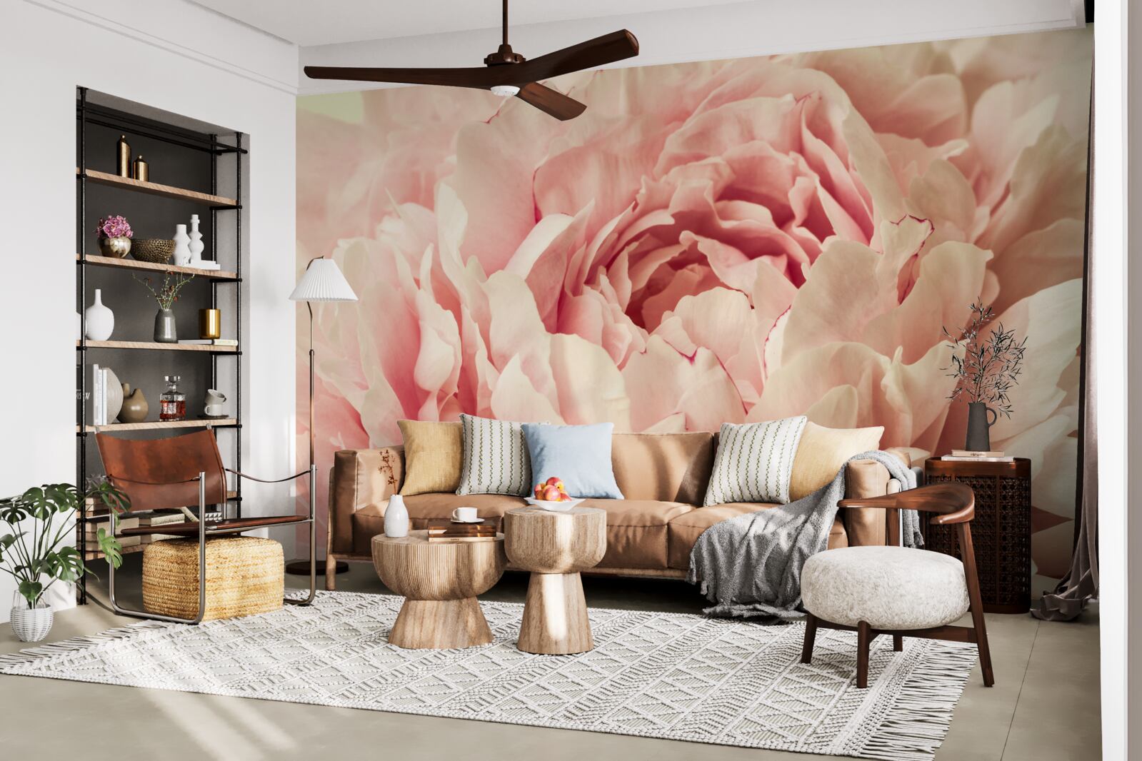 Фотошпалери дрібні гранули квітів айстри