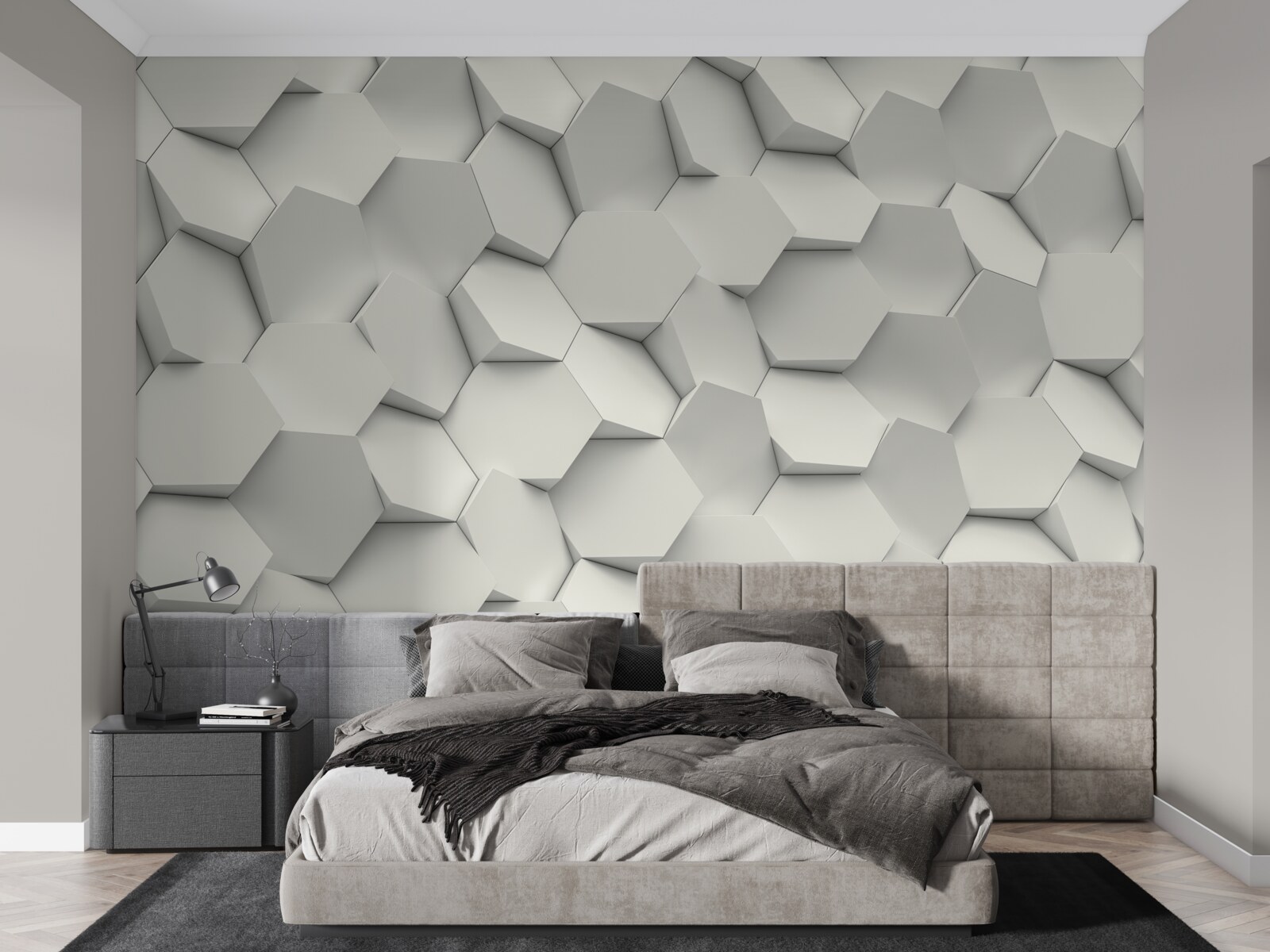 Фотошпалери шестикутники обертаються в різних напрямках