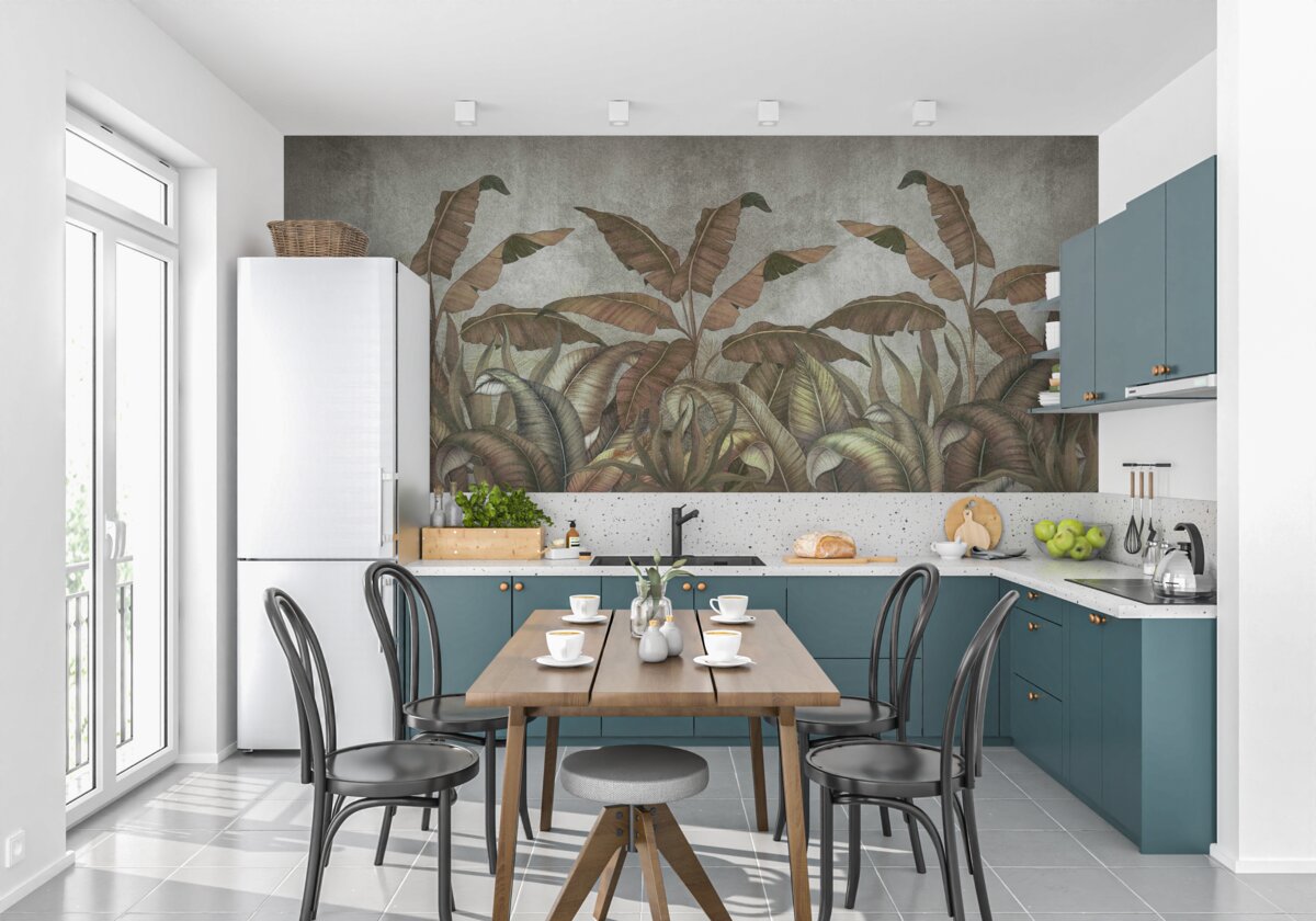 Фотошпалери зів'яле листя папороті