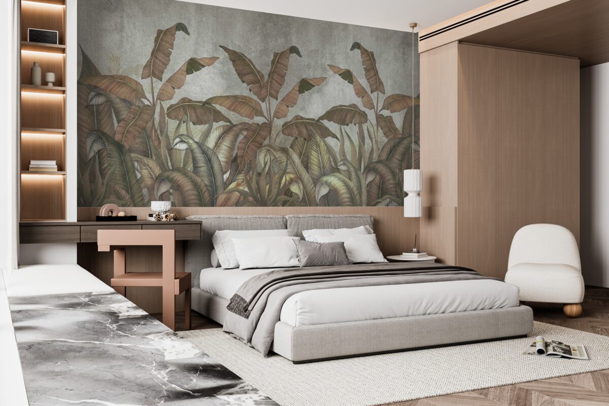 Фотошпалери зів'яле листя папороті