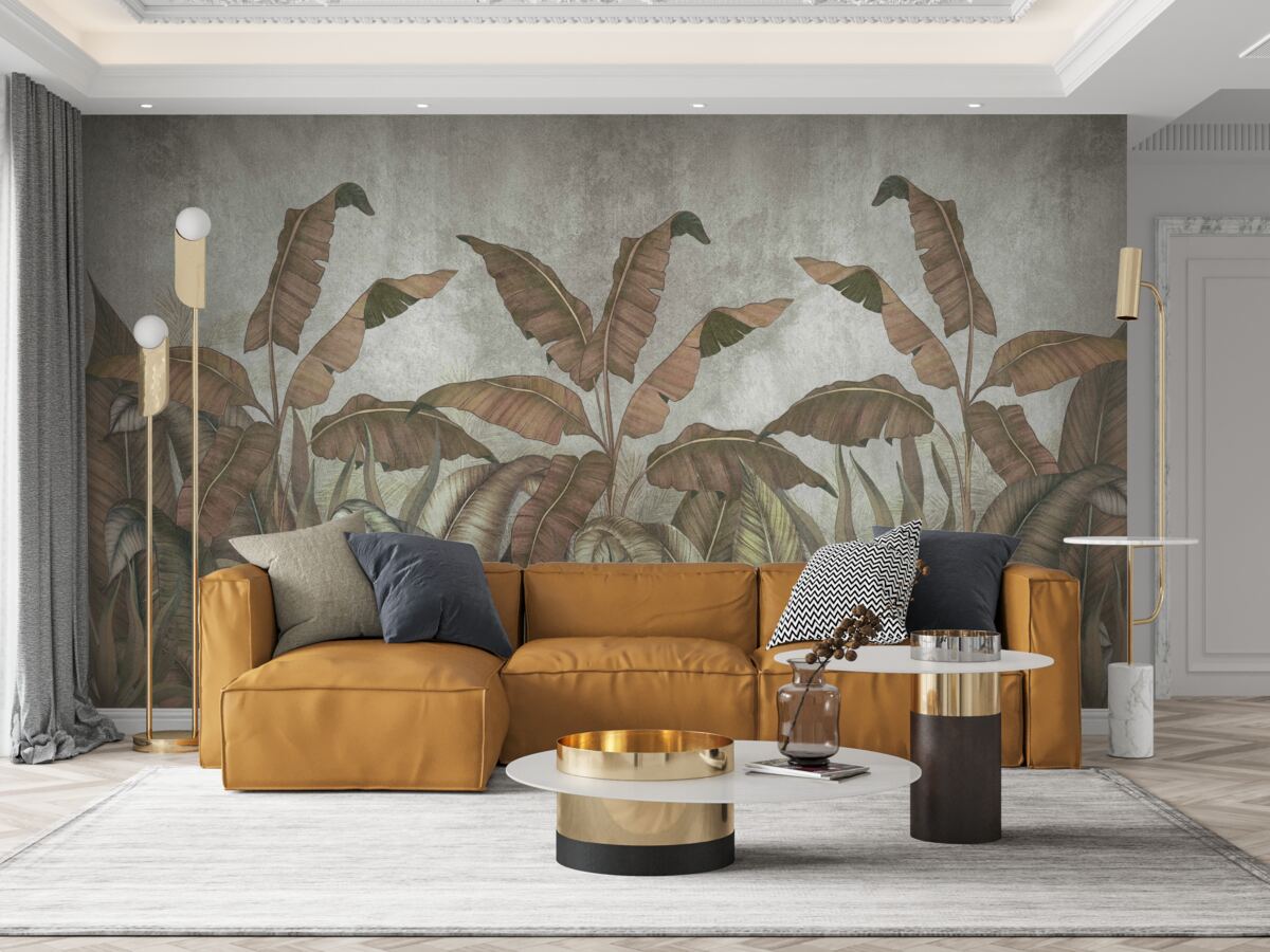 Фотошпалери зів'яле листя папороті