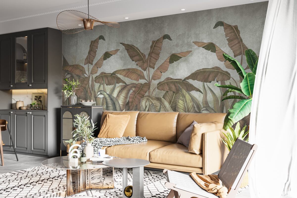 Фотошпалери зів'яле листя папороті