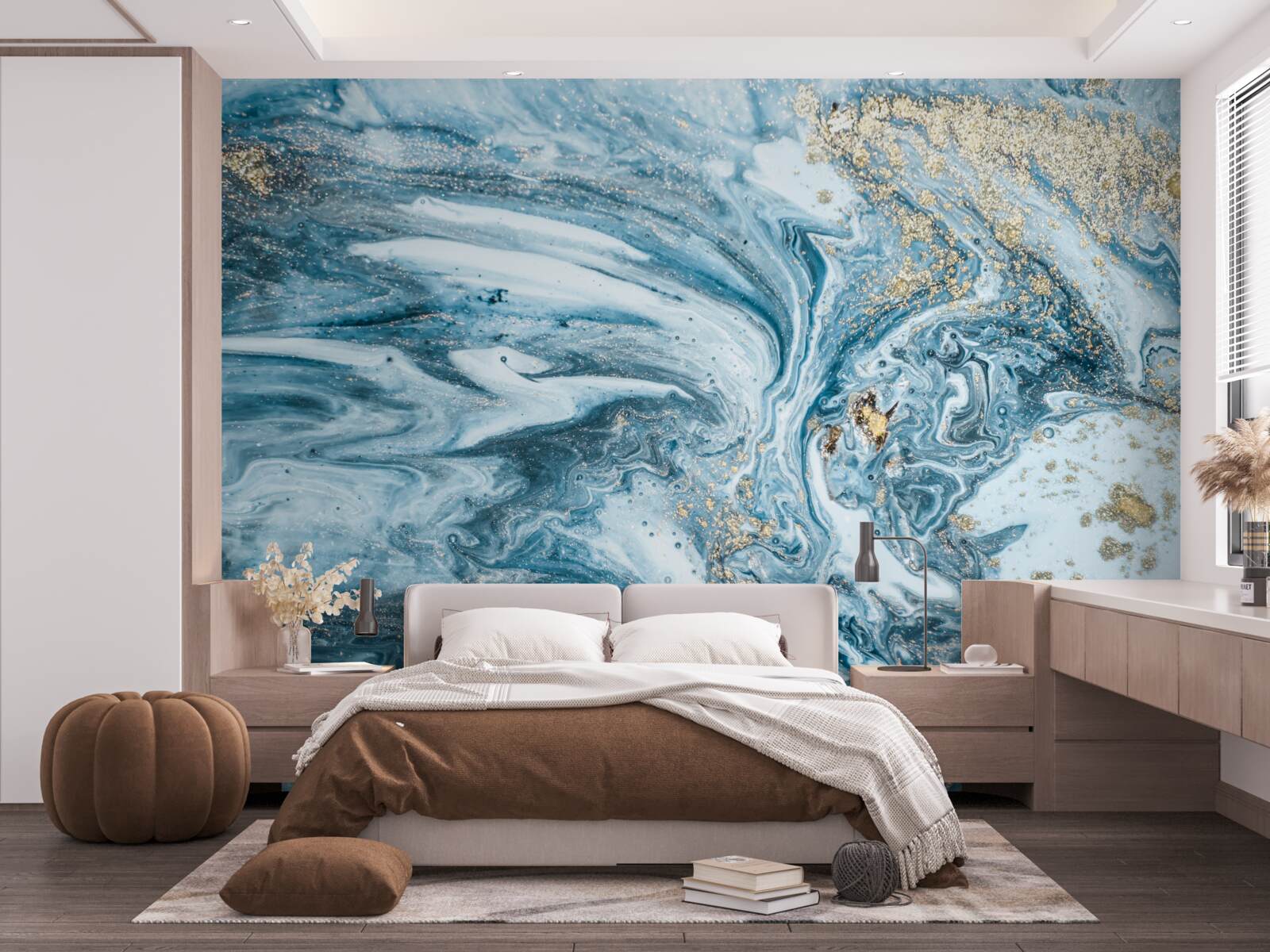 Фотошпалери рідина turkis blue