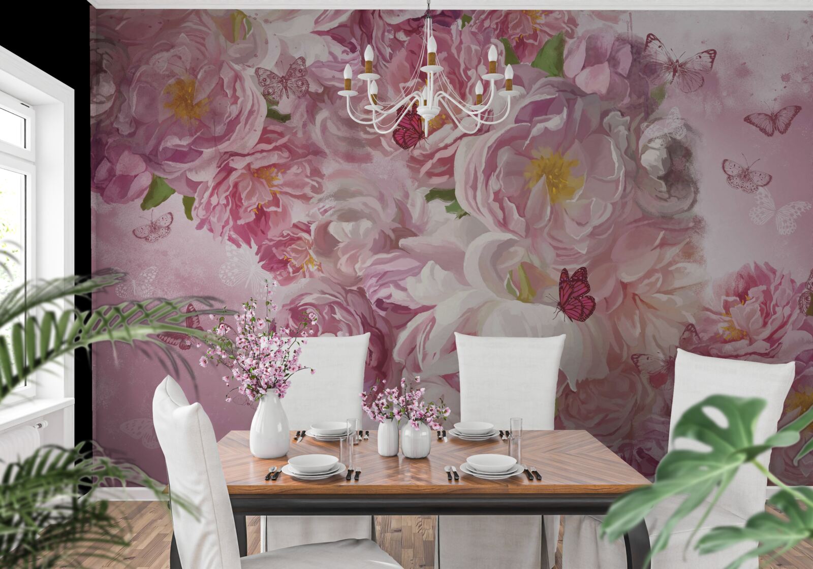 Фотошпалери гілка, прикрашена квітучими бруньками