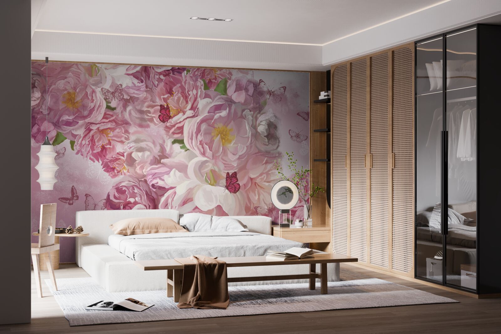 Фотошпалери гілка, прикрашена квітучими бруньками