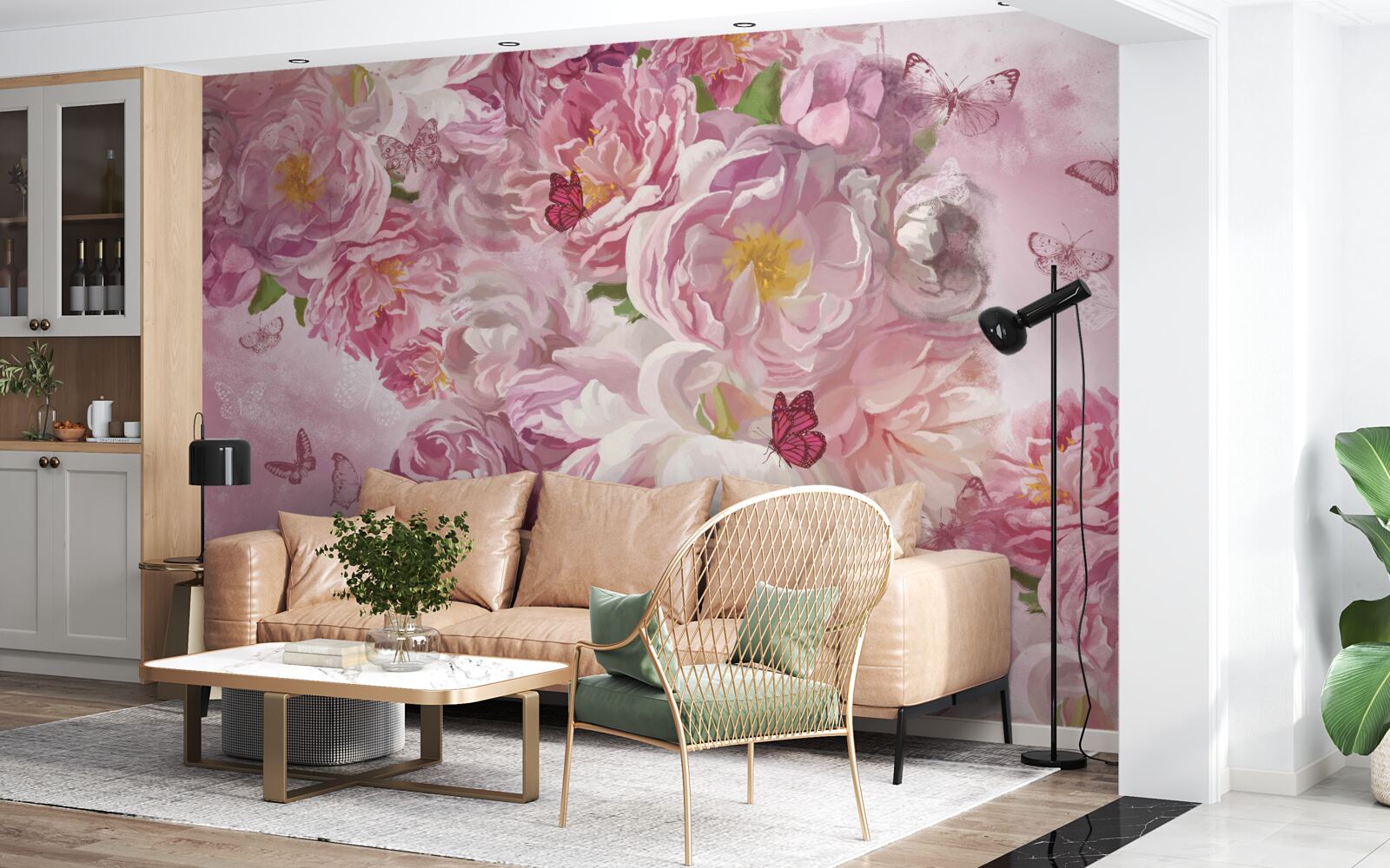 Фотошпалери гілка, прикрашена квітучими бруньками