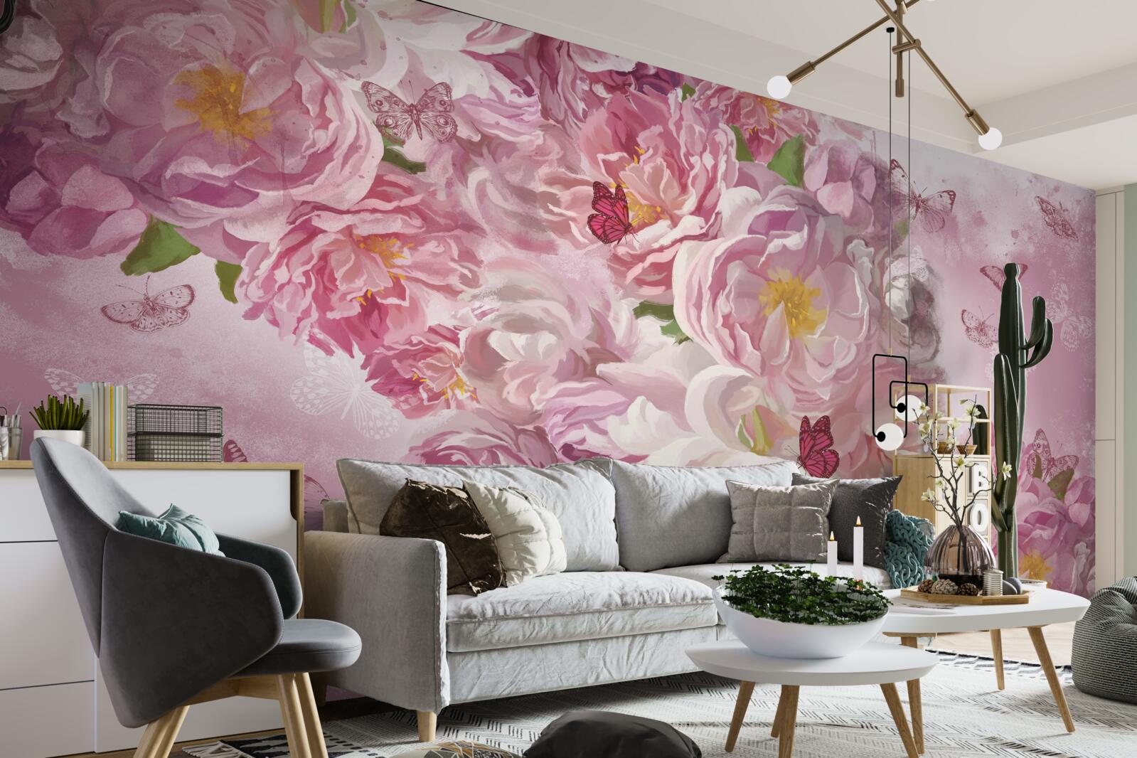 Фотошпалери гілка, прикрашена квітучими бруньками