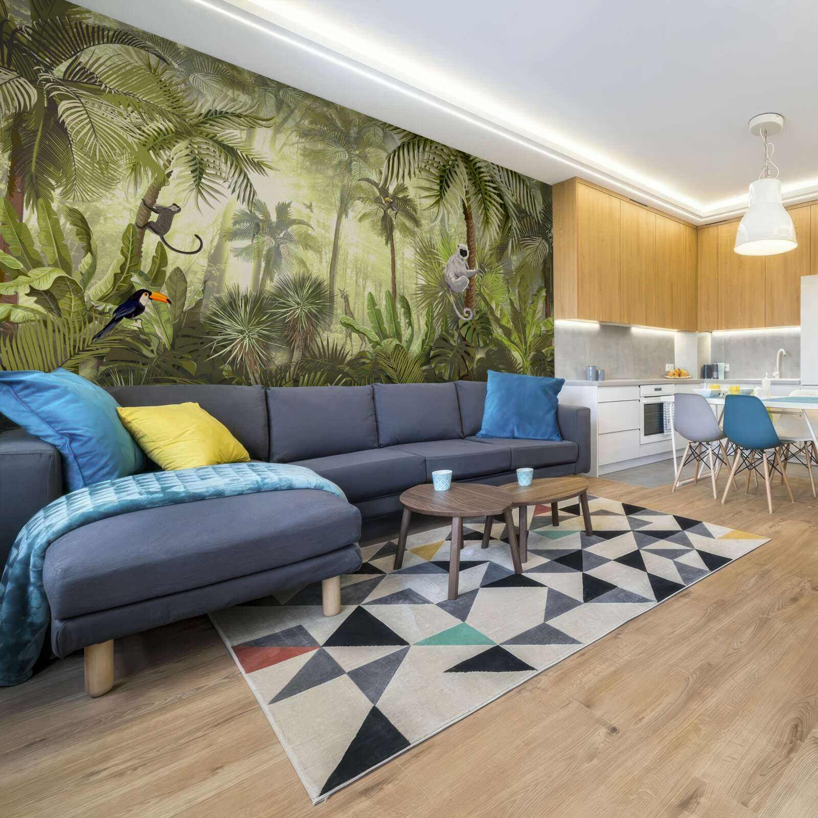 Фотошпалери ранковий туман у тропічних регіонах