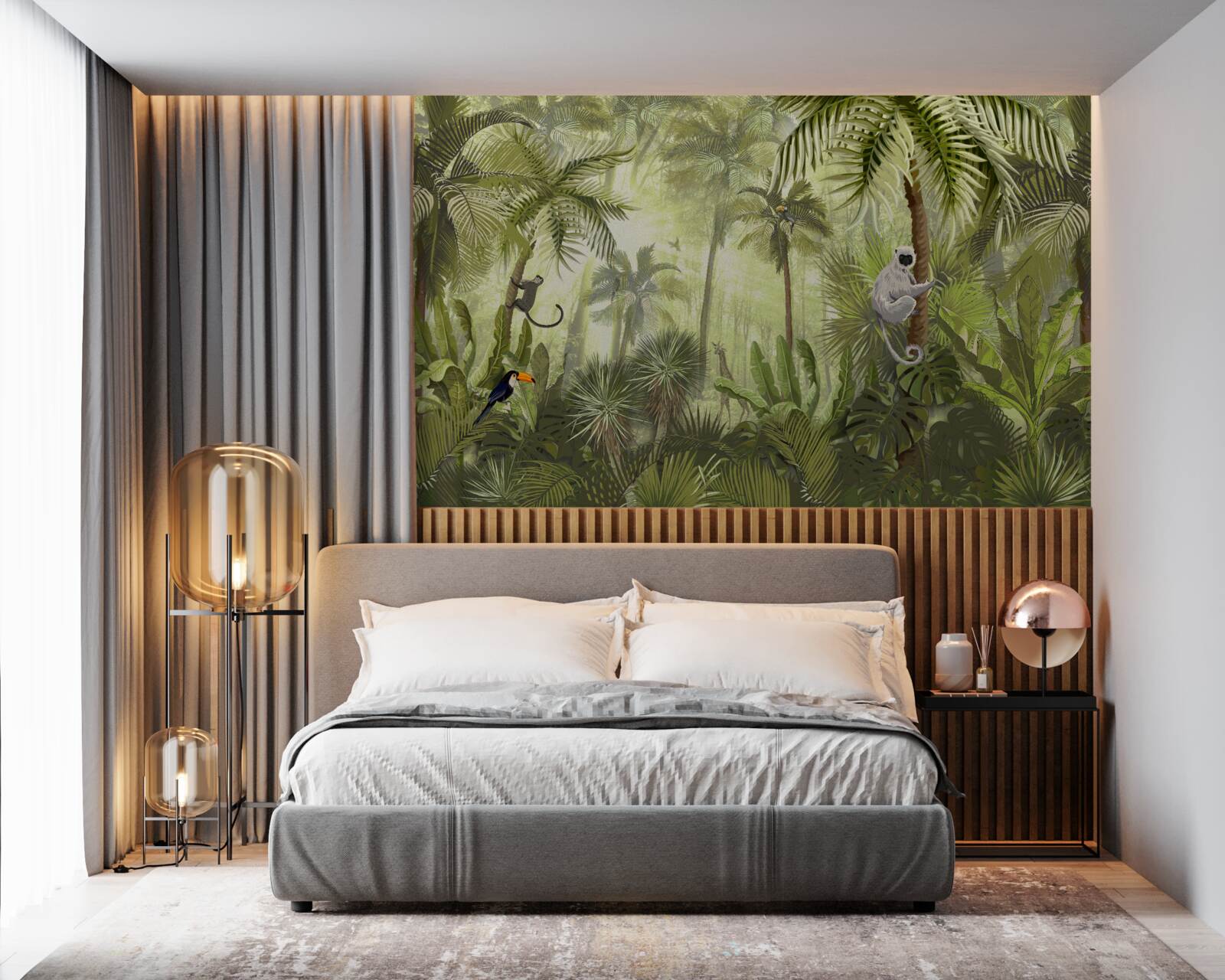 Фотошпалери ранковий туман у тропічних регіонах