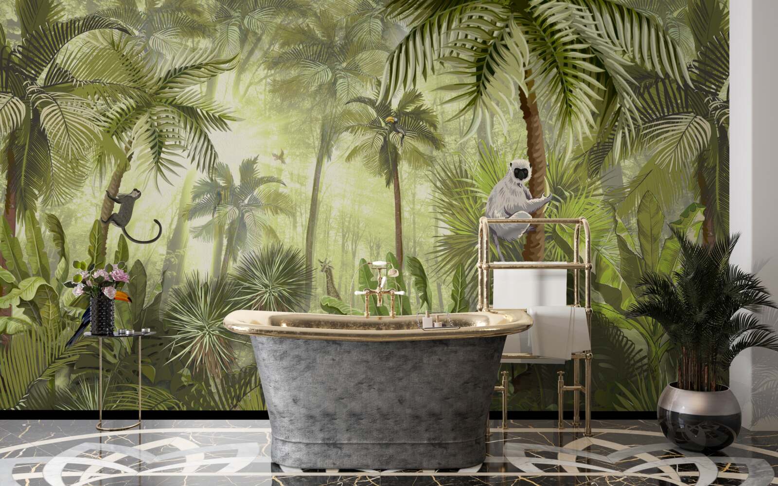 Фотошпалери ранковий туман у тропічних регіонах