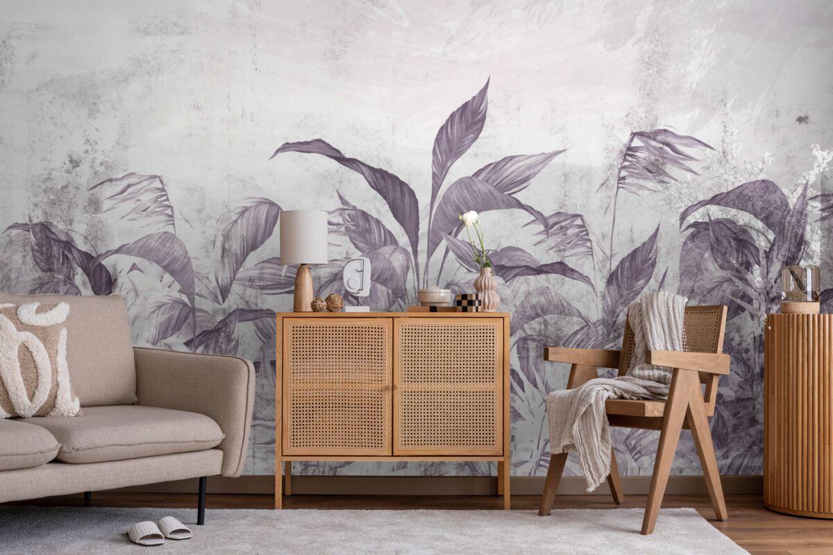 Фотошпалери тропічна флора і рослинність під час проливних дощів