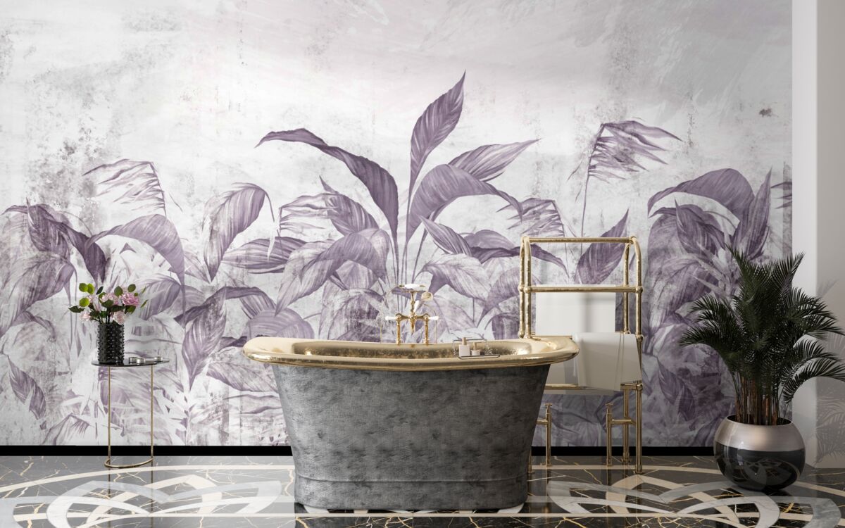 Фотошпалери тропічна флора і рослинність під час проливних дощів