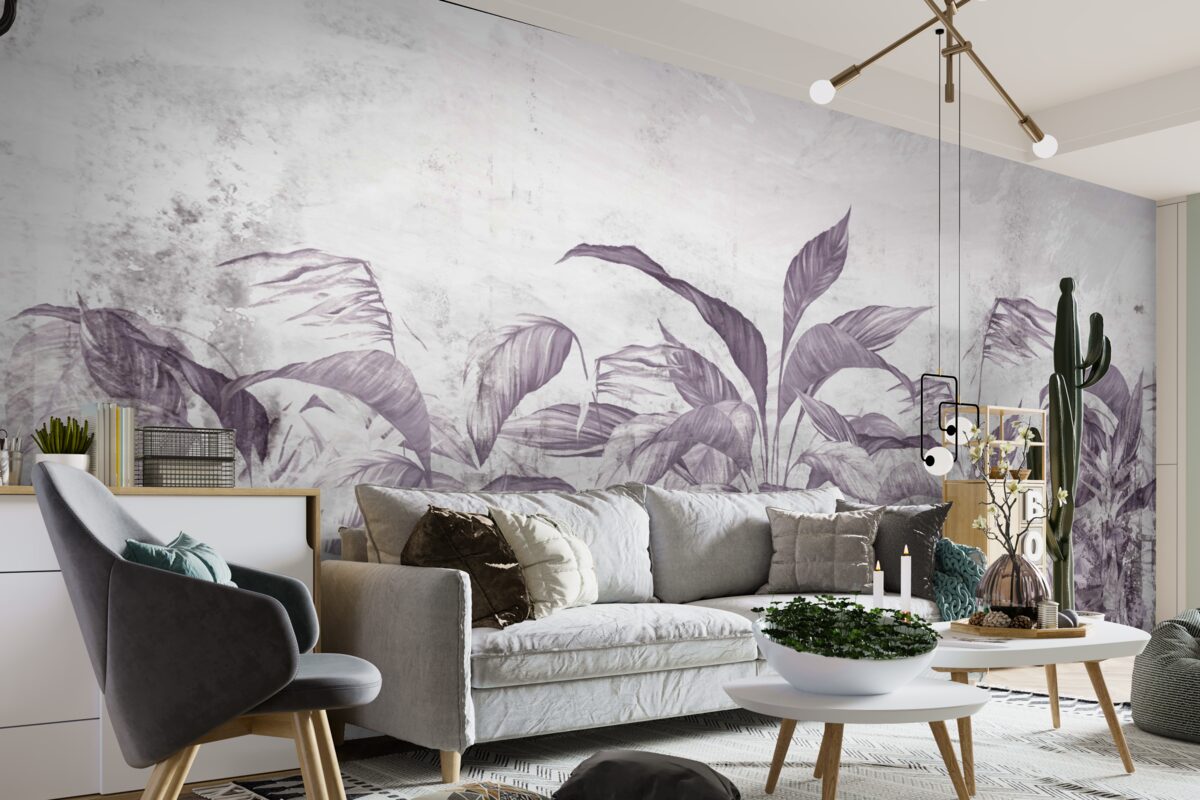 Фотошпалери тропічна флора і рослинність під час проливних дощів