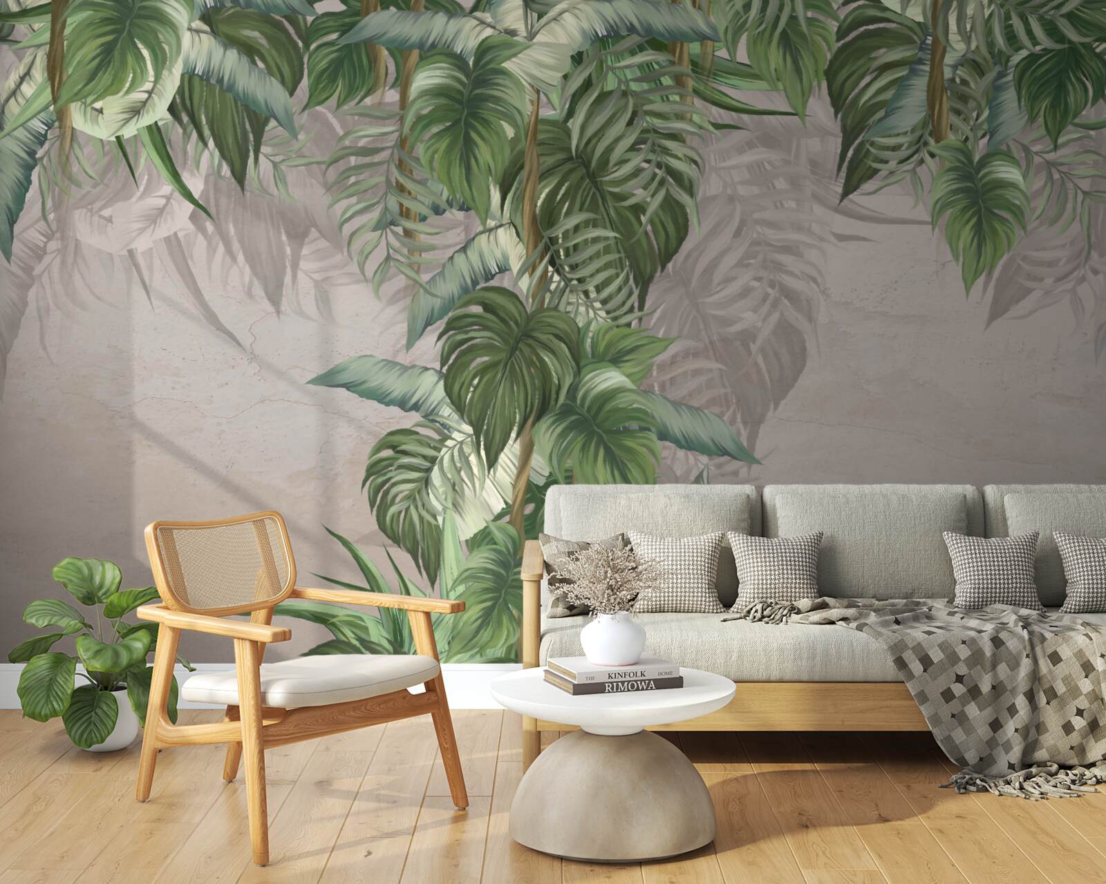 Фотошпалери листя монстери великої прагне до вологи