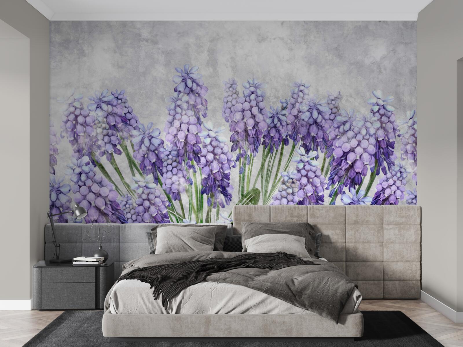 Фотошпалери Луг прекрасних фіолетових квітів