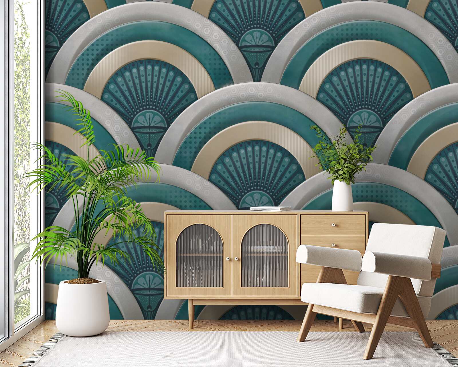 Фотошпалери абстракція гучних морських хвиль